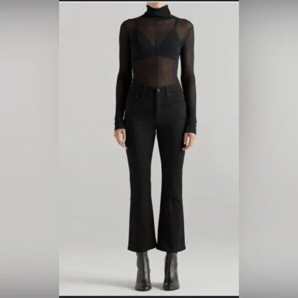 NWT Edwin Cassia mini boot black jeans, size 28 - Picture 6 of 6